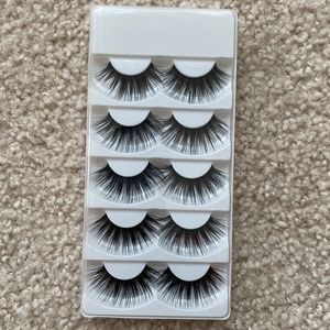 5 PAIRS 3D Dramatic MINK FALSE EYELASHES